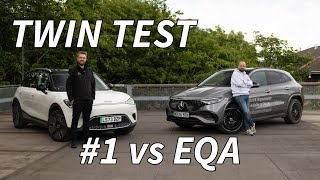 TWIN TEST smart 1 vs MercedesBenz EQA facelift with GoksCarLounge  2024 electric SUV showdown [upl. by Ennoval]