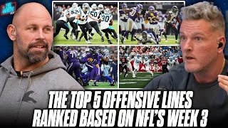 Ranking The Top 5 Offensive Lines From NFLs Week 3 Who Was The Best  In The Trenches [upl. by Aed787]