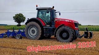 🔥Nowy Massey Ferguson 8670🔥 Ciężkie 💪Głęboszowanie 2023💪Testy Głębosza LandStal💥 [upl. by Kciredohr]