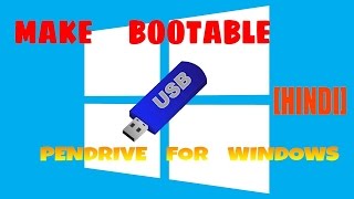 How To Make Bootable USB Pendrive For Windows 1087 HINDI [upl. by Eirolam]