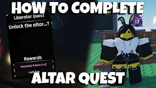 How To COMPLETE The ALTAR Quest In SOLS ERA 6 [upl. by Namra]