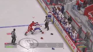 Red Wings Gordie Howe Fights Canadiens Larry Robinson [upl. by Cohette]