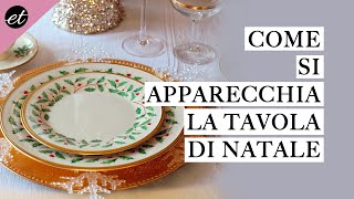 Come APPARECCHIARE e DECORARE la TAVOLA DI NATALE in modo elegante [upl. by Deborath676]