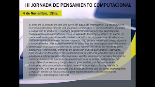 III Jornada de Pensamiento Computacional 2021 [upl. by Airamalegna707]