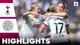 Tottenham vs Leicester City  What a Game  Highlights  Adobe Womens FA Cup Semi Final 14042024 [upl. by Amsed517]