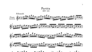 JSBach：Partita in A minor BWV1013 Allemande [upl. by Airtal]