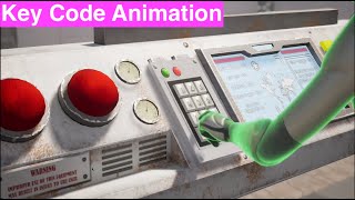 Enter KeyPad Code Animation with Level Sequence Player in Unreal Engine 5 [upl. by Ahsinuq]