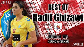 Best Of Hadil Ghizawi AssociationSportiveFéminineHammamet TunisianLeague Round05 20242025 [upl. by Htes]