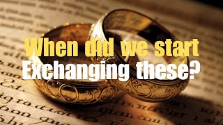 THE FASCINATING HISTORY OF WEDDING RINGS WHEN DID WE START EXCHANGING THEM [upl. by Leinoto]