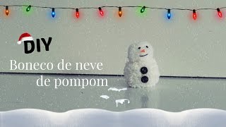 DIY de Natalboneco de neve de pompom [upl. by Analle]