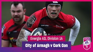 City of Armagh v Cork Constitution  EnergiaAIL Highlights Mens Div 1A Rd 6 [upl. by Artap]