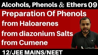 Alcohols  Phenols n Ethers 09 II Preparation Of Phenols  All Methods in One Video JEENEET [upl. by Letnohs264]