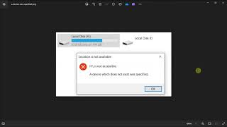 FIX ERROR quotA Device Which Does Not Exist Was Specifiedquot  Windows 10 amp 11 [upl. by Oek]