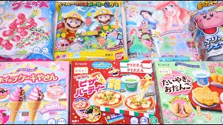 7 Popin Cookin and Interesting Japanese Candy Japan Souvenir DIY Candy [upl. by Cornie]