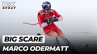 BIG SCARE for Marco Odermatt at Kitzbühel  Downhill  2023 🇮🇹 [upl. by Maurizio]