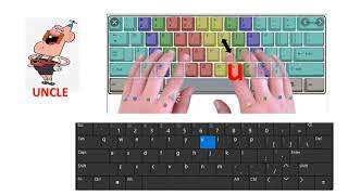 Practice typing UJM Spacebar  Almena Method Right pointer finger [upl. by Jenny770]