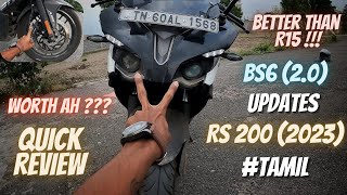 New 2023 Bajaj Rs200 💥 in Tamil  Updates 🔥  Worth ah   Quick review [upl. by Eilloh]