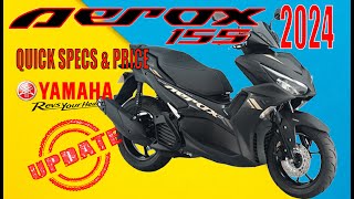 2024 Yamaha AEROX 155 S  NEW Features  Quick Spec and Price [upl. by Dadirac]