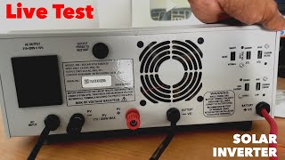 Microtek Solar Inverter Live Test with Solar Panel  Solar Inverter All Settings and Features [upl. by Amero]