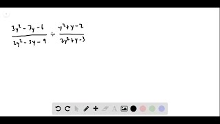 For the following exercises divide the rational expressions 3 y27 y62 y23 y9 [upl. by Octavla]