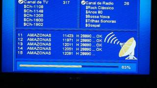 Azamerica S810B configuración por sks o doble antena [upl. by Aihtenak185]