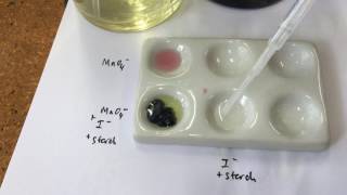 Redox reaction between iodide and permanganate ions [upl. by Babara]