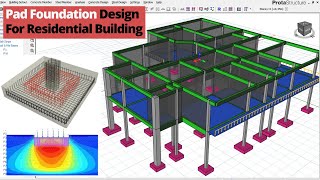 Pad Foundation design in Protastructutre [upl. by Acisej]