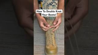 4 Different Ways To Lace Your Military Boots  “Double Knot” [upl. by Remde]