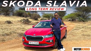 10000 km Review Update of Skoda Slavia 10 TSI MT  Long Term Test [upl. by Eimak]