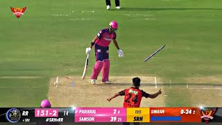 Umran Malik 158 kmph Bowling Today l Umran Malik bowling Highlights l RR vs SRH Full Highlights l [upl. by Anahsit155]