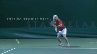 Forehand slow motion Modern Tennis [upl. by Ingraham552]