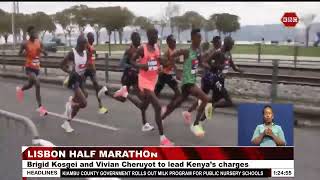 Lisbon Half Marathon Brigid Kosgei and Vivian Cheruyot to lead Kenya’s charges [upl. by Juni]