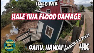 Haleiwa Flood Damage March 14 2021 Oahu Hawaii [upl. by Clotilde110]