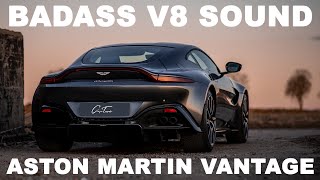 ASTON MARTIN VANTAGE V8 Sound  COLD START  Sport  Sport Plus amp Track Mode  BADASS LOUD [upl. by Eecyak964]