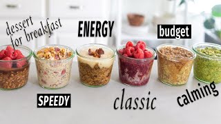 OVERNIGHT OATS  the 6 BEST types for easy healthy breakfasts [upl. by Heger]