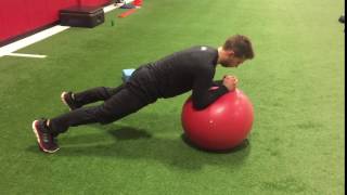 Stability Ball Plank Roll out [upl. by Htebasyle]