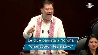 quotChangoleón legislativo” Diputado del PAN le pone apodo a Noroña [upl. by Lalitta201]