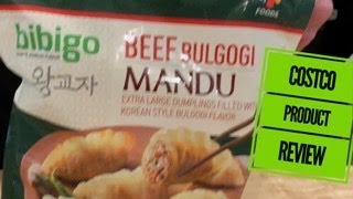 Bibigo Beef Bulgogi Mandu  Costco Food Review  Potstickers  John Eats Cheap [upl. by Eylk]