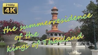 Bang Pain Palast in Ayutthaya  Thailand 4K Travel Channel [upl. by Boigie]