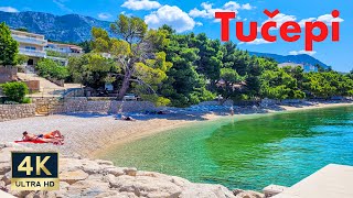 Tucepi Croatia 🇭🇷 4K Makarska Riviera Walking Tour 2023 [upl. by Digirb]