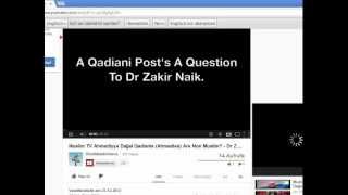 RE Muslim TV Ahmadiyya Dajjal Qadianis Ahmadies Are Non Muslim  Dr Zakir Naik [upl. by Casar]