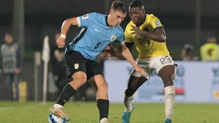 🇪🇨 🔥 Moisés Caicedo vs Uruguay Excellent tackling [upl. by Rfinnej136]