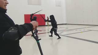 HEMA  Tanner vs James  Sidesword Sparring [upl. by Ketty]