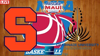 SYRACUSE vs CHAMINADE MAUI INVITATIONAL COLLEGE BASKETBALL LIVE GAME CAST amp CHAT [upl. by Sihonn312]