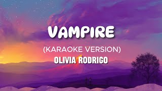 🎤Olivia Rodrigo  Vampire Karaoke Version  Sink Your Teeth into this Melodic Masterpiece [upl. by Aseeral]