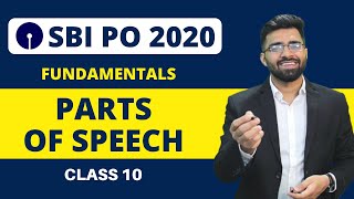 Parts of Speech  Fundamentals  SBI PO 2020  Class 10  Tarun Grover [upl. by Landau]