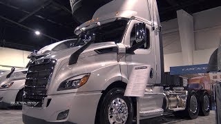 2019 Freightliner Cascadia 116inch BBC Day Cab  Exterior And Interior Walkaround  2018 Truck World [upl. by Mahmoud]