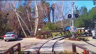 Riding Old Poway Trolley Around Old Poway Park [upl. by Arykat291]