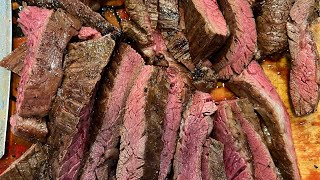 Skirt Steak Stack Slicing [upl. by Haneen]