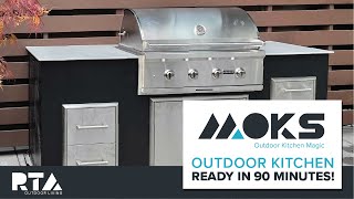 Outdoor Kitchen in 90 minutes Meet MOKS  RTA Outdoor Living [upl. by Llezo]